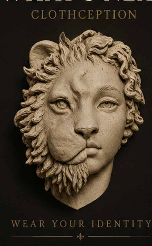 The Clothception lion-human sculpture mark